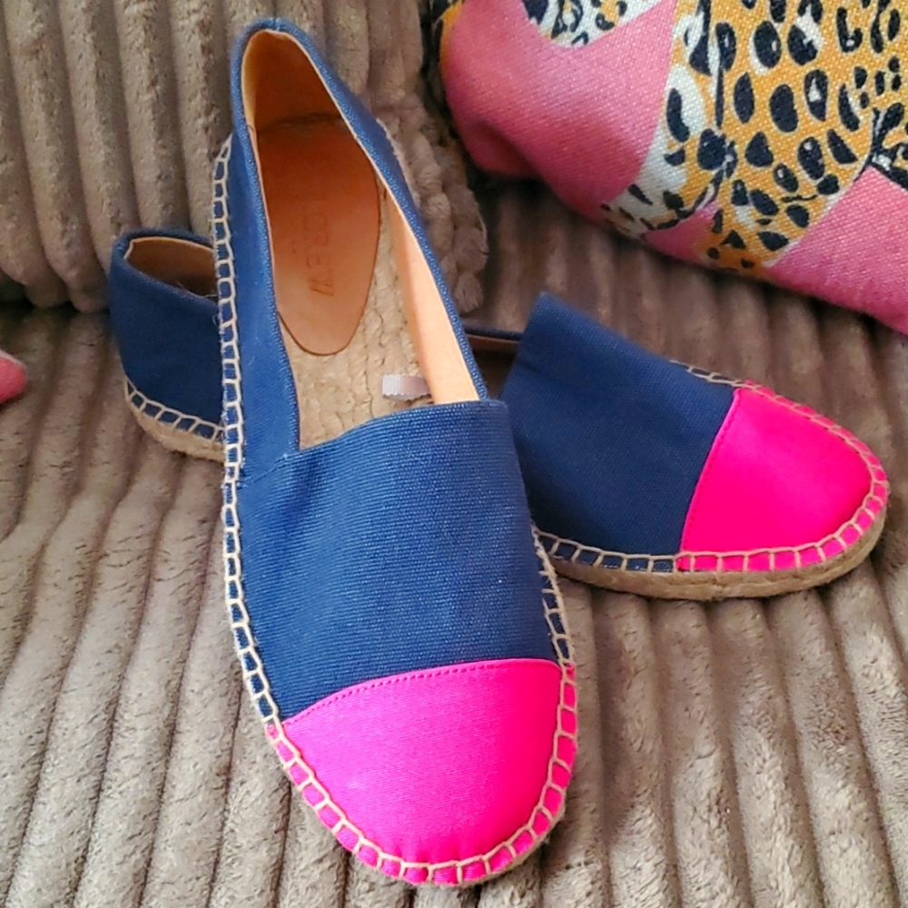 J. Crew color block espadrilles